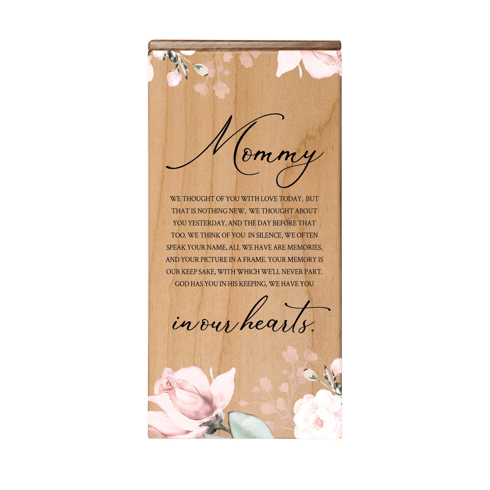 Floral Keepsake Box Urn for Human Ashes