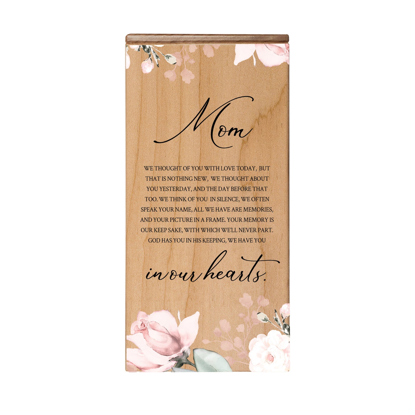 Floral Keepsake Box Urn for Human Ashes