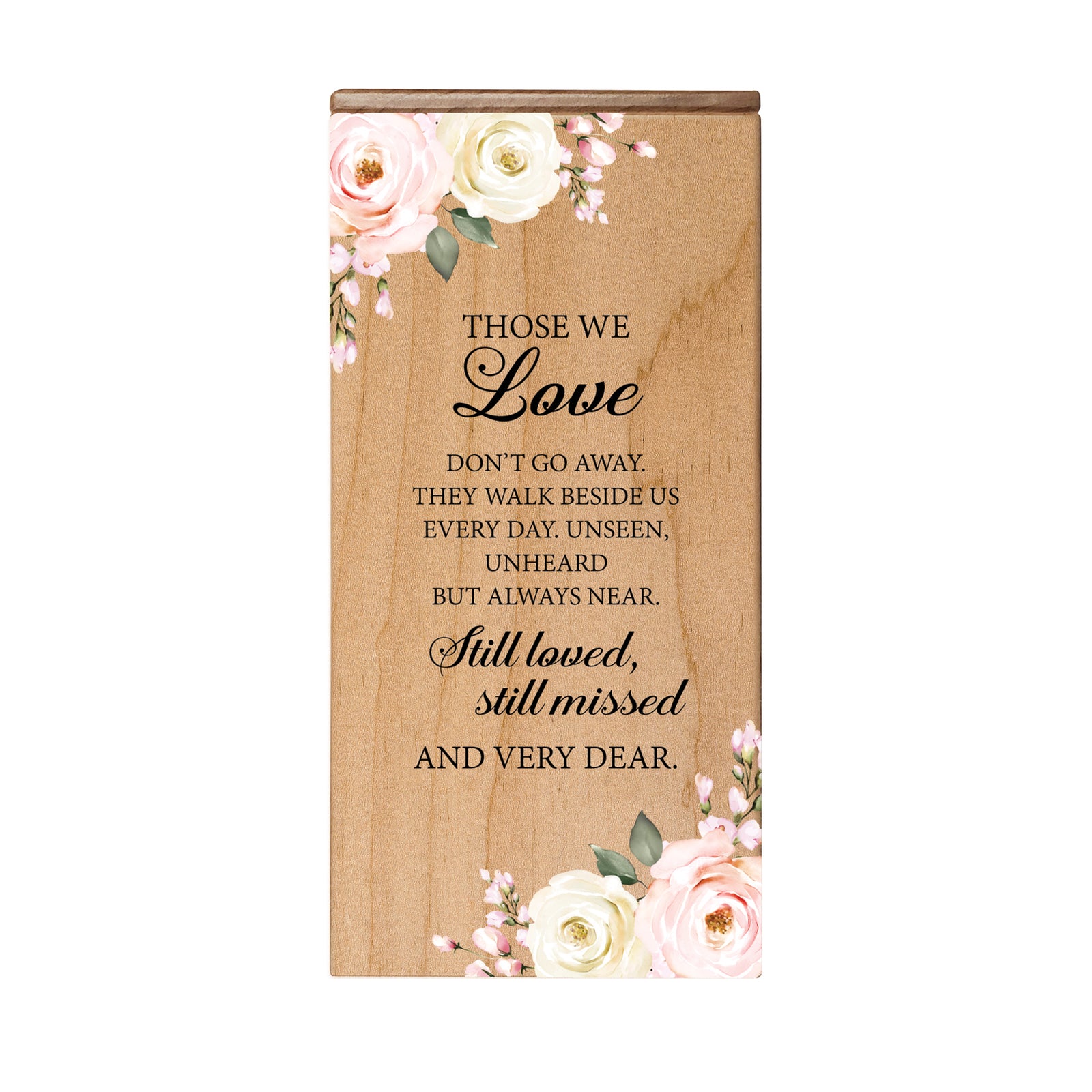 Floral Keepsake Box Urn for Human Ashes