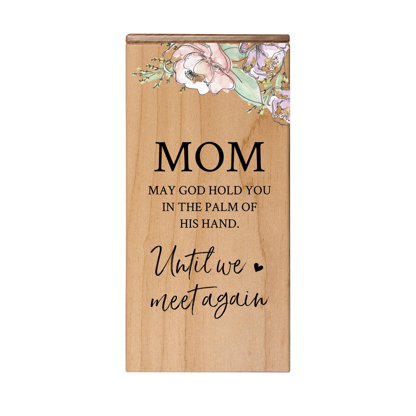 Floral Keepsake Box Urn for Human Ashes