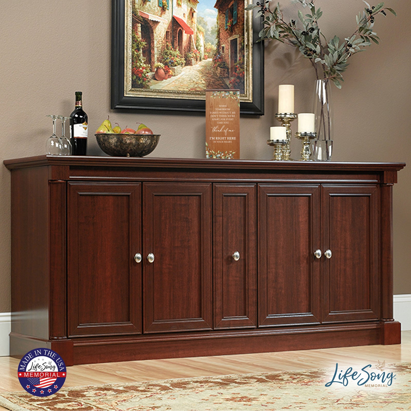 Beautifully Crafted Wood Urn for Human Ashes