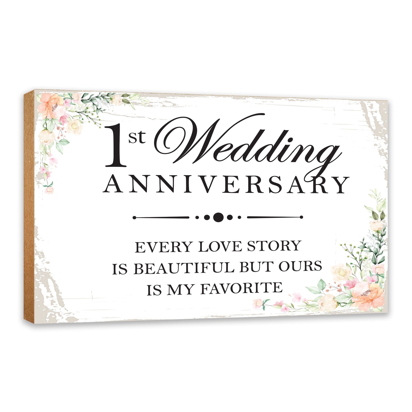 Lifesong Milestones Wedding Anniversary Shelf and Tabletop Decor Gift for Couple