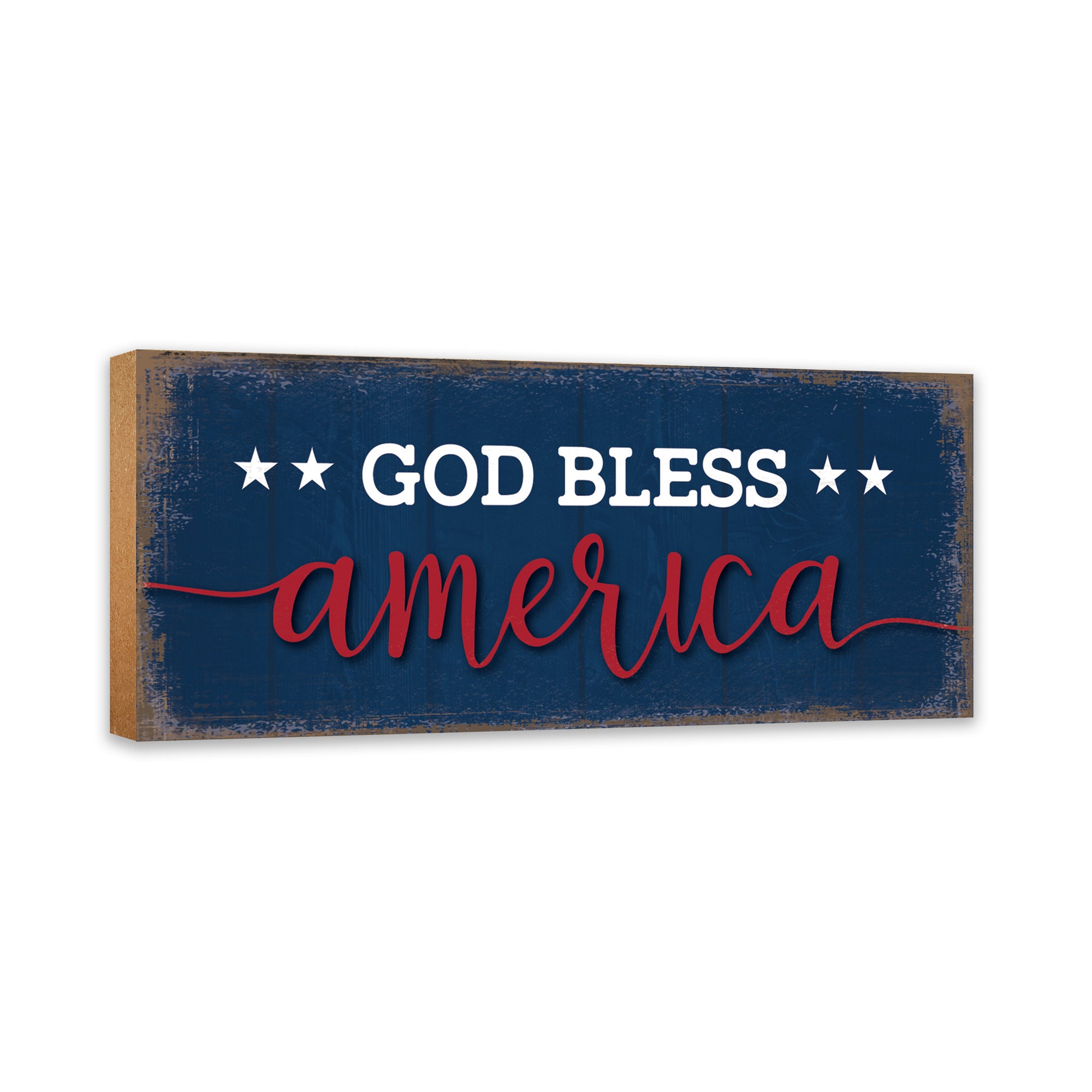 Wooden Americana Tabletop Sign for Home Decor