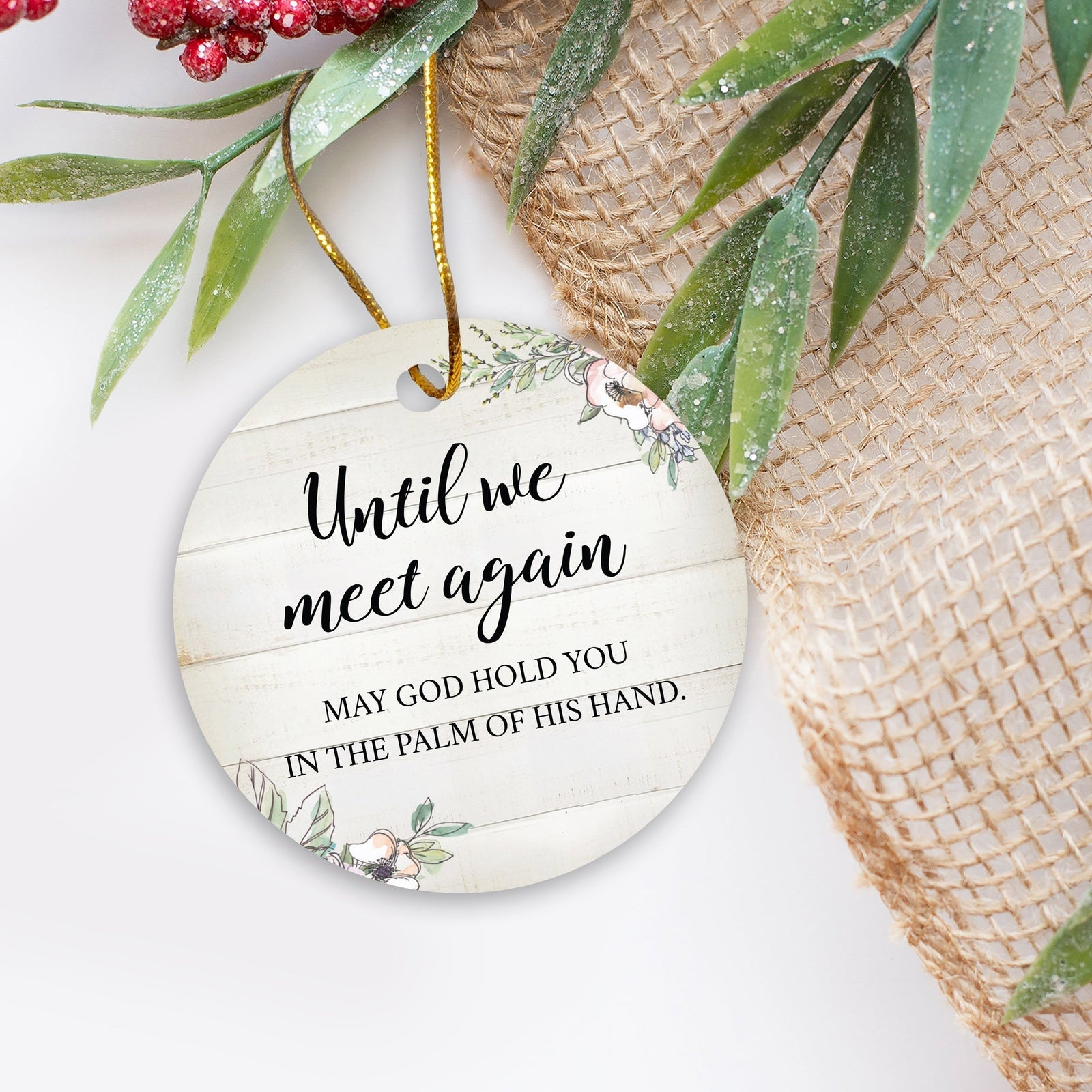 Ceramic Round Ornament Memorial Gifts for Loss of Loved One