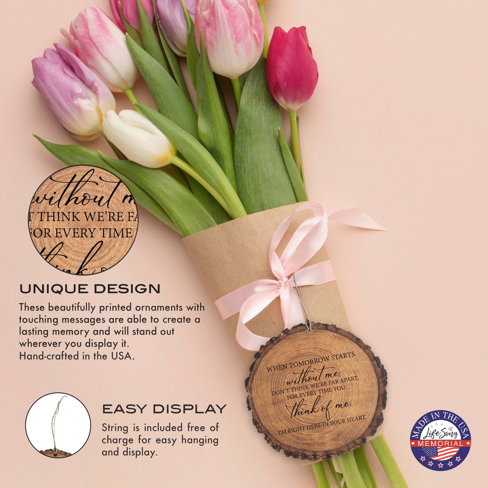 Thoughtful memorial gifts for the loss of a loved one: Bereavement Barky Ornament.