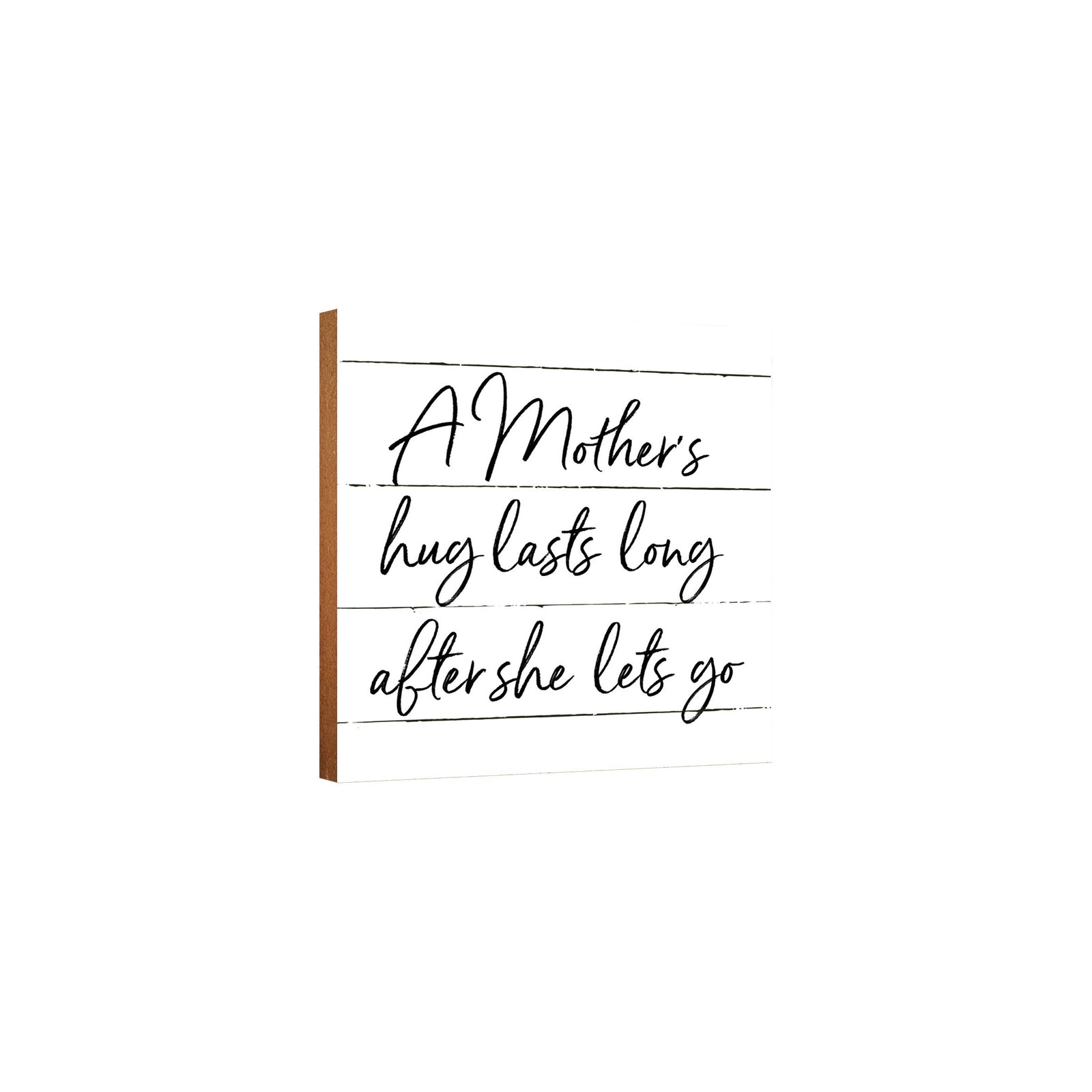 LifeSong Milestones Wooden Shelf Decor and Tabletop Signs Gift for Mother’s Day