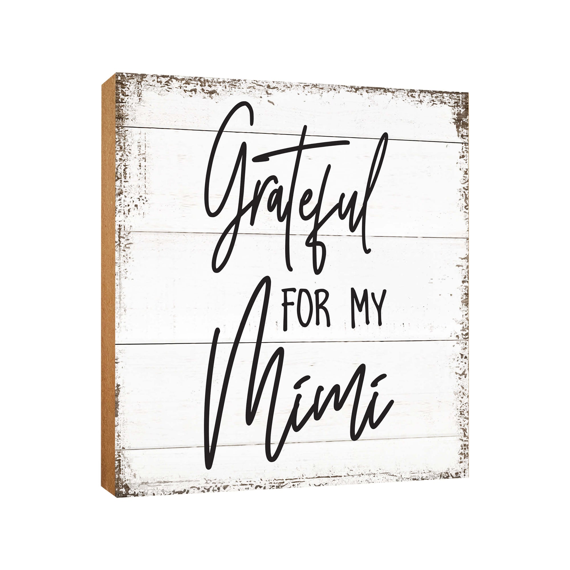 LifeSong Milestones Handcrafted Wooden Shelf Decor - Unique Mother's Day Gift for Grandmother