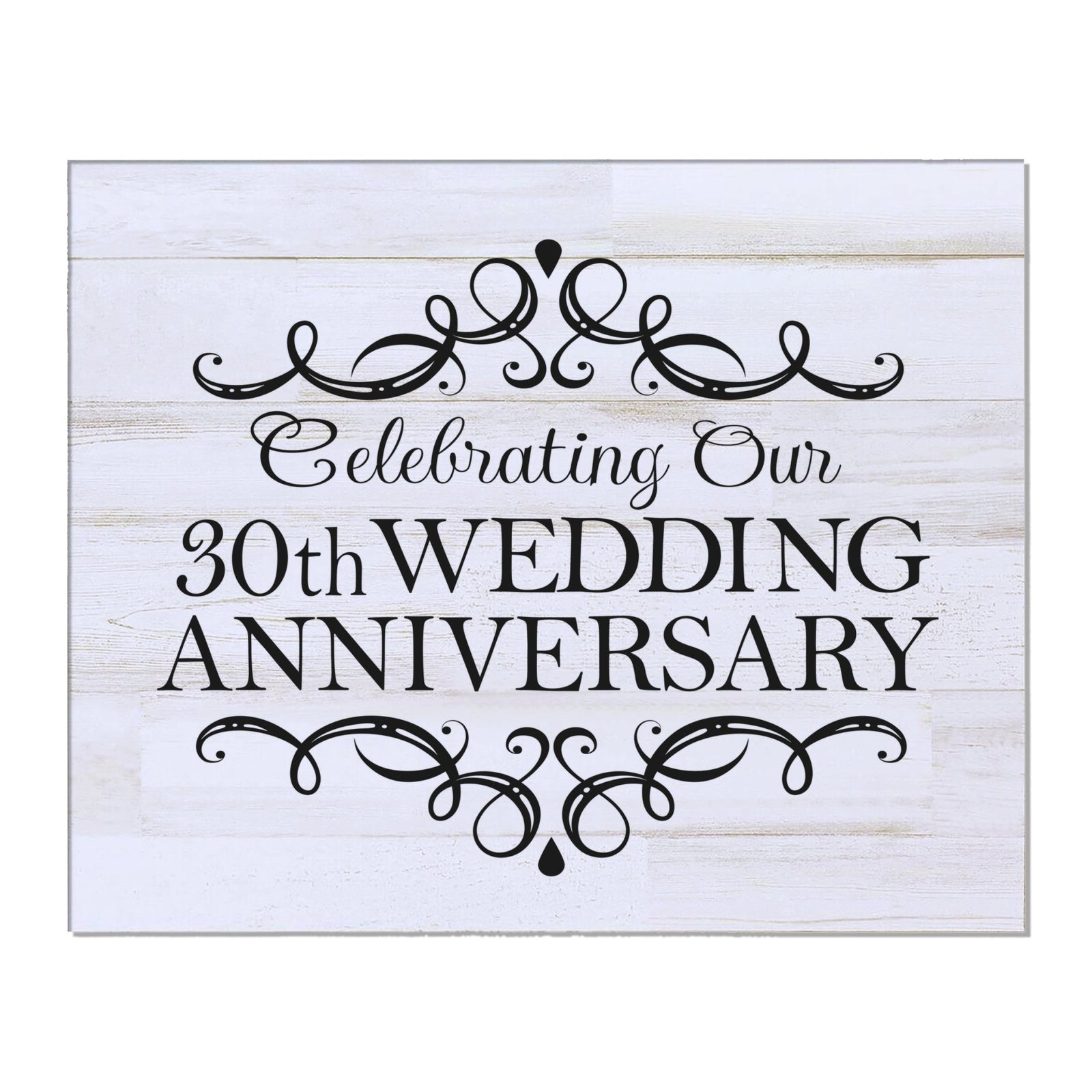 30th Wedding Anniversary Wall Plaque - Celebrating - LifeSong Milestones