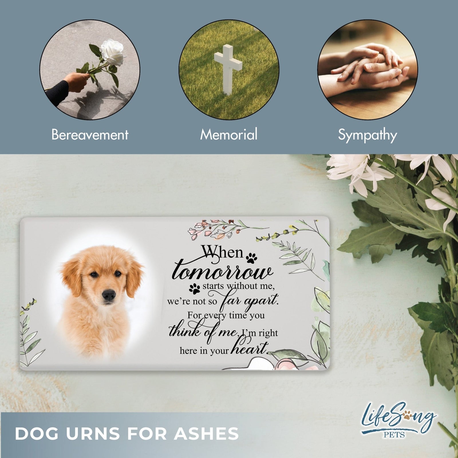 Biodegradable Pet Memorial Urn Box – A Sympathy Gift with Custom Engraving - When Tomorrow Starts - LifeSong Milestones