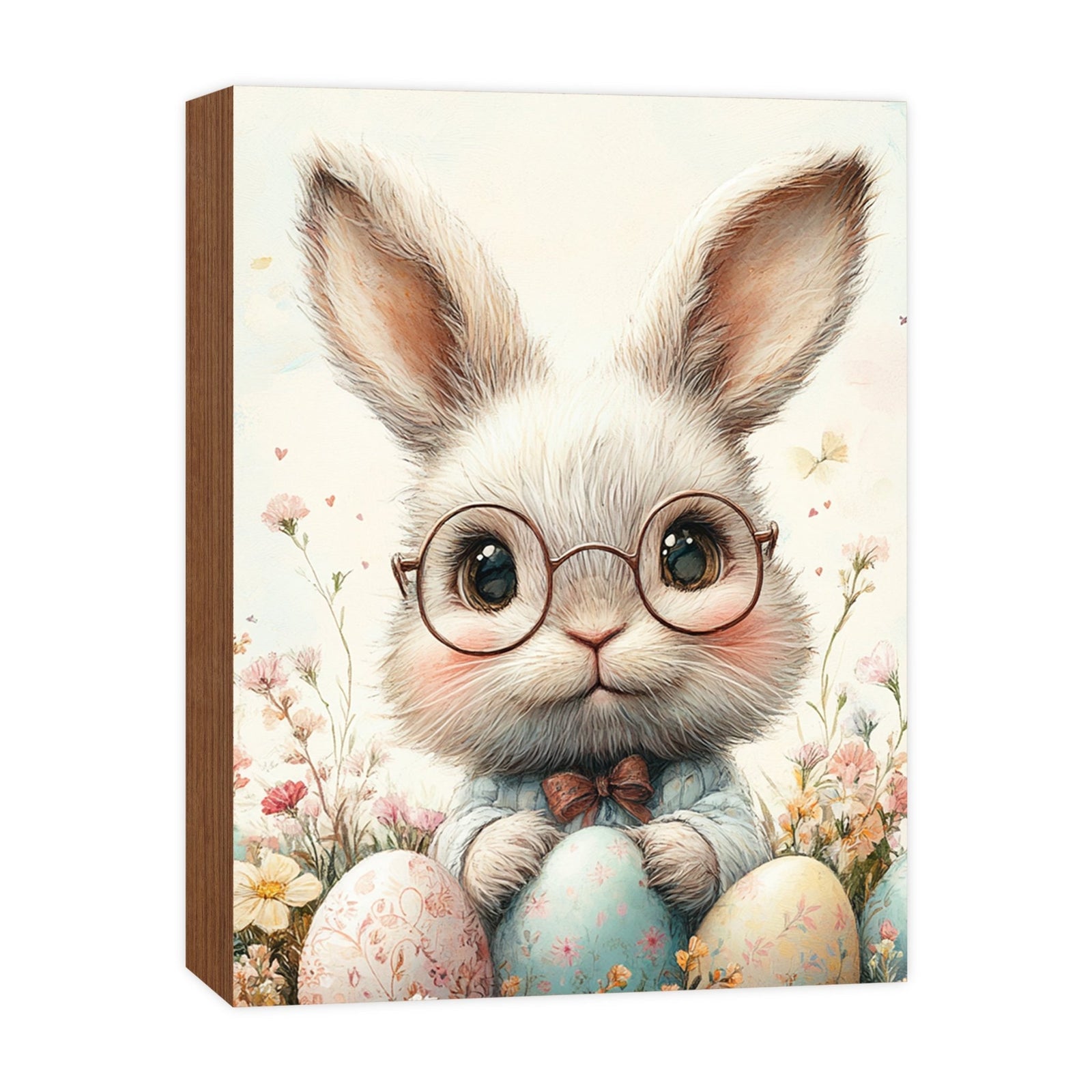 Bunny Shelf Sitter 4.5x6 — Handcrafted Birch Wood Easter & Spring Décor for Bookshelf & Console Table | Bunny Gift - LifeSong Milestones