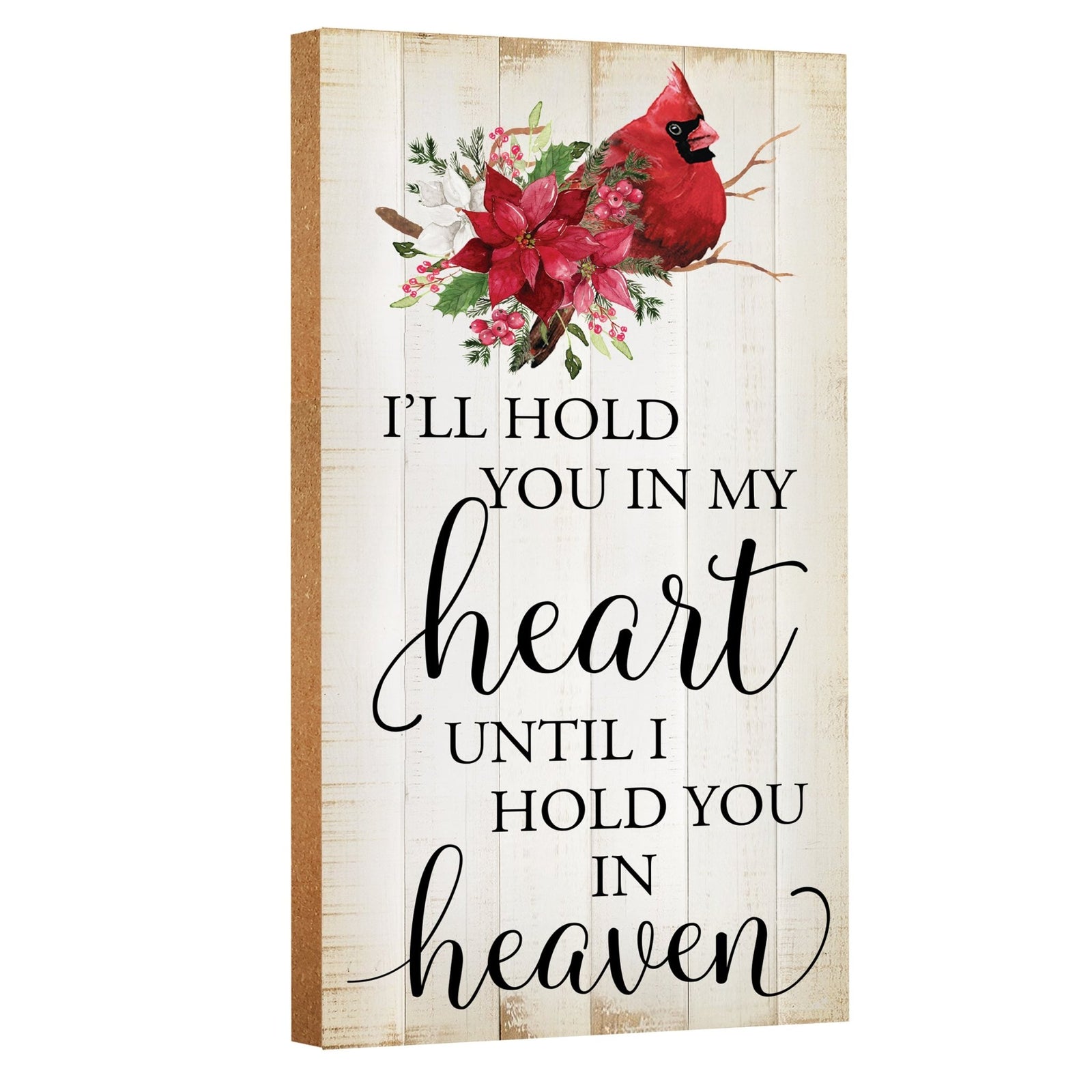 Cardinal Memorial Wooden Wall Plaque for Home Decorations - LifeSong Milestones