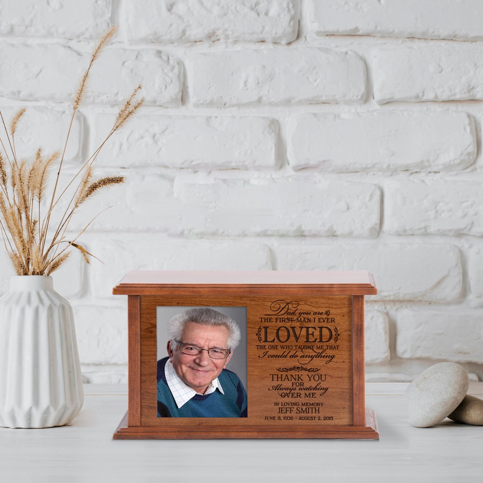 Custom Memorial Unique Funeral Urn Box for Human Ashes - Dad You Are The - LifeSong Milestones