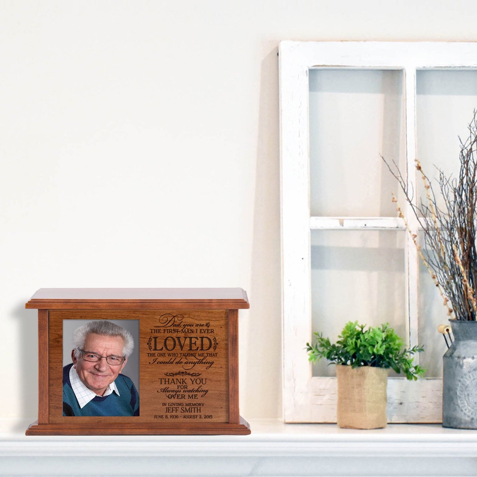 Custom Memorial Unique Funeral Urn Box for Human Ashes - Dad You Are The - LifeSong Milestones