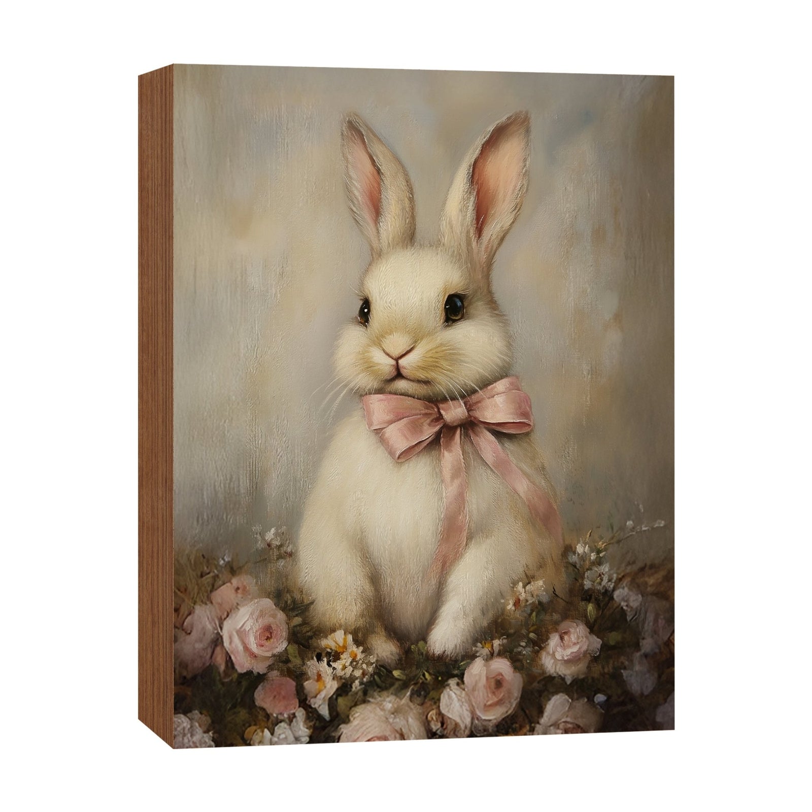 Easter Bunny Shelf Sitter 4.5x6 — Handcrafted Birch Wood Spring Shelf Décor | Bunny Lover Gift for Her - LifeSong Milestones