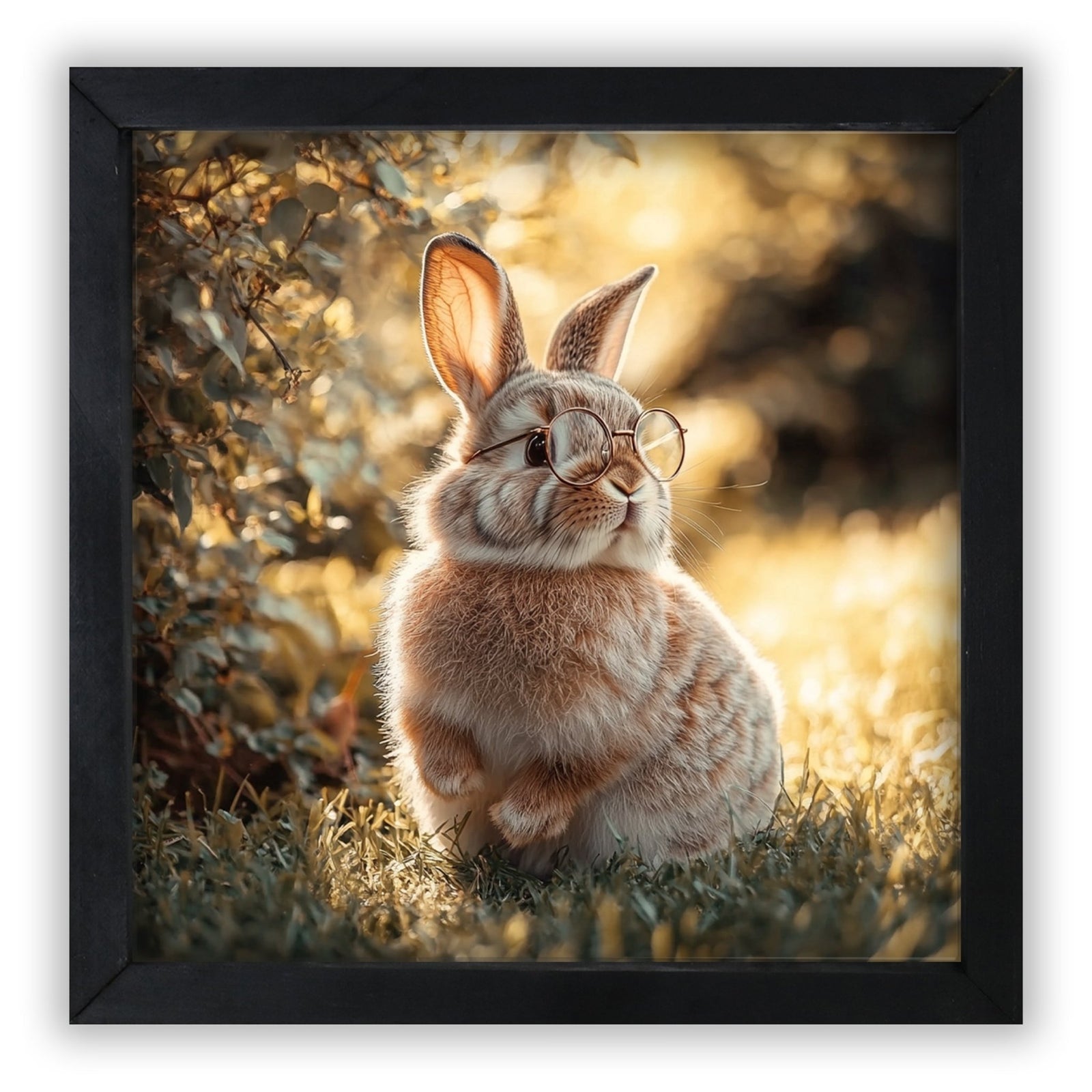 Easter Bunny Wall Art 20x20 — Handcrafted Framed Wood Sign | Spring Home Décor Gift for Her - LifeSong Milestones