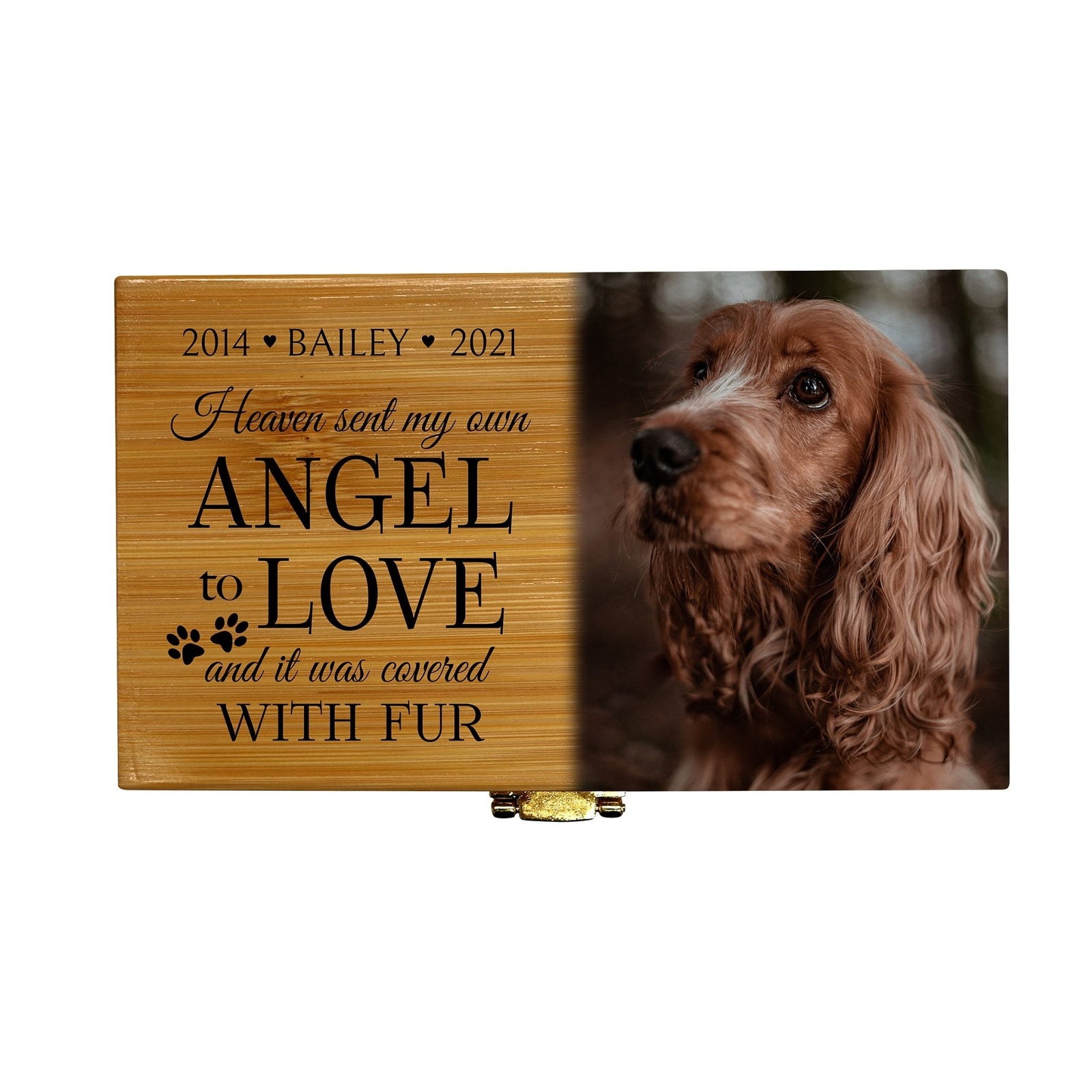 Eco - Friendly Bamboo Cremation Urn for Pet Ashes – Handcrafted Memorial Keepsake - LifeSong Milestones