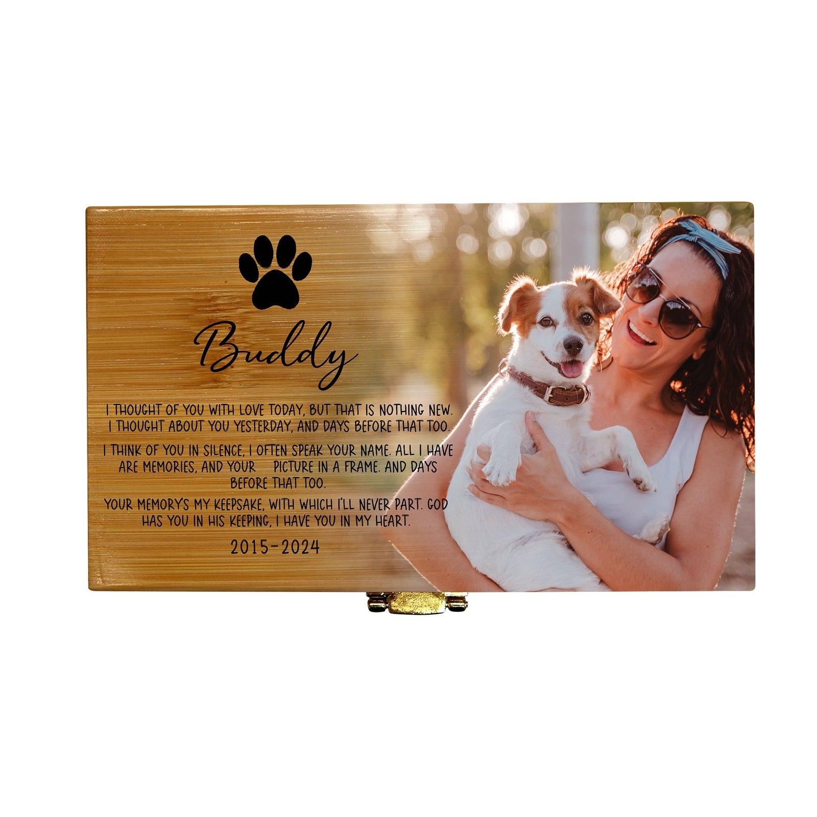 Eco - Friendly Bamboo Cremation Urn for Pet Ashes – Handcrafted Memorial Keepsake - LifeSong Milestones