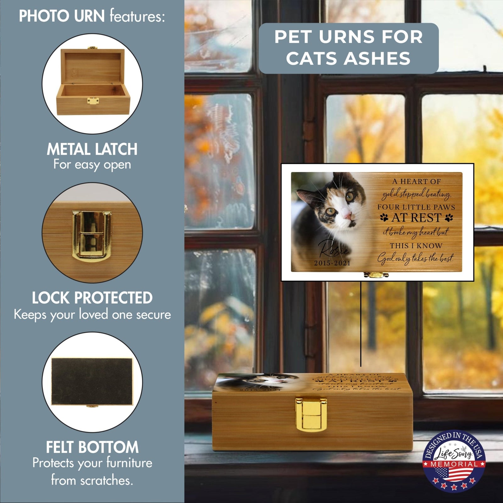 Eco - Friendly Biodegradable Funeral Urn for Pet Ashes – Sustainable Green Burial Memorial Keepsake - LifeSong Milestones