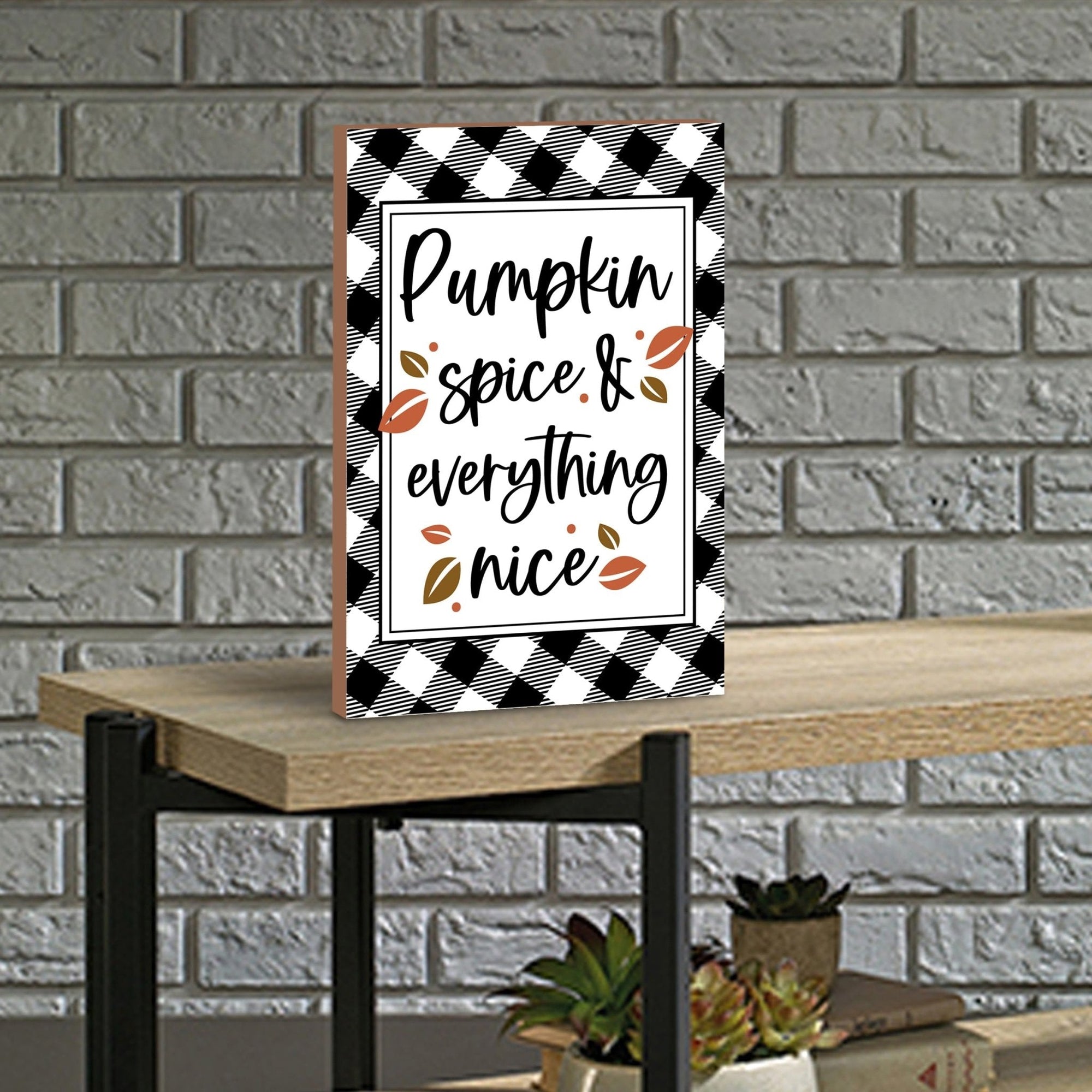 Fall Season Inspirational Shelf Décor and Tabletop Signs - LifeSong Milestones