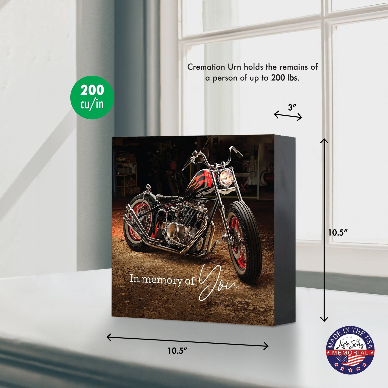 Handcrafted Wood Keepsake Urn – Funeral Display Urn for Adult Ashes - LifeSong Milestones