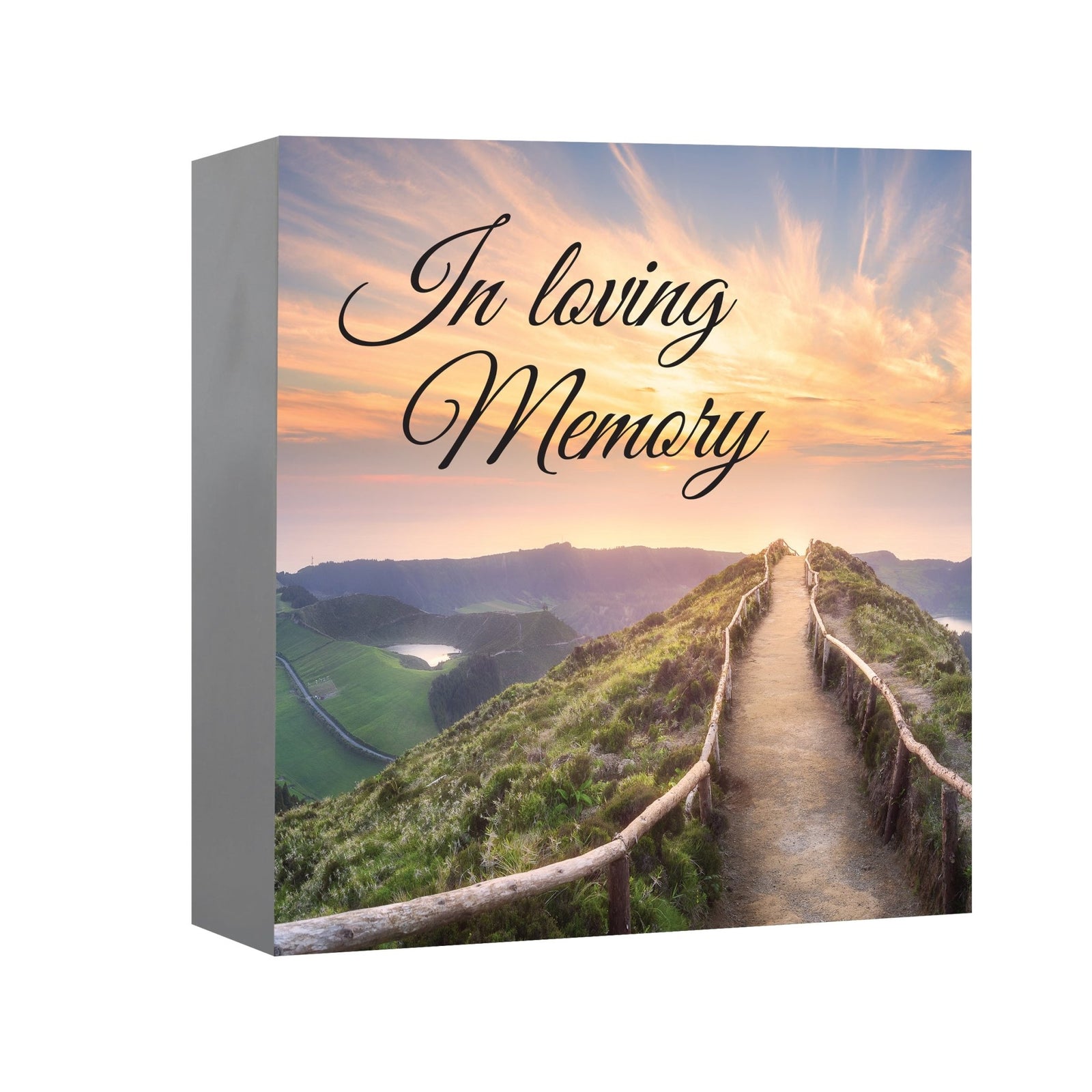 Memorial Shadow Box Urn – Wooden Cremation Urn for Human Ashes - In Loving Memory - LifeSong Milestones