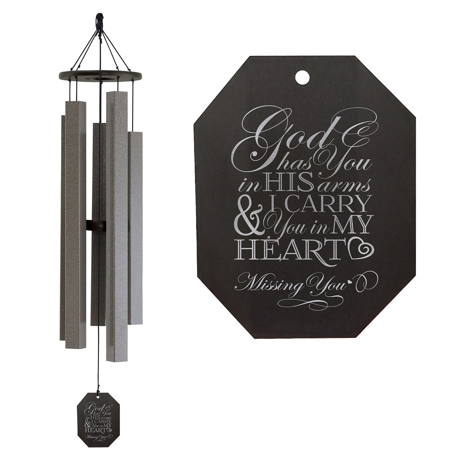 Memorial Sympathy Wind Chimes| Alpine Whisper 43"| Family Home Decor - LifeSong Milestones