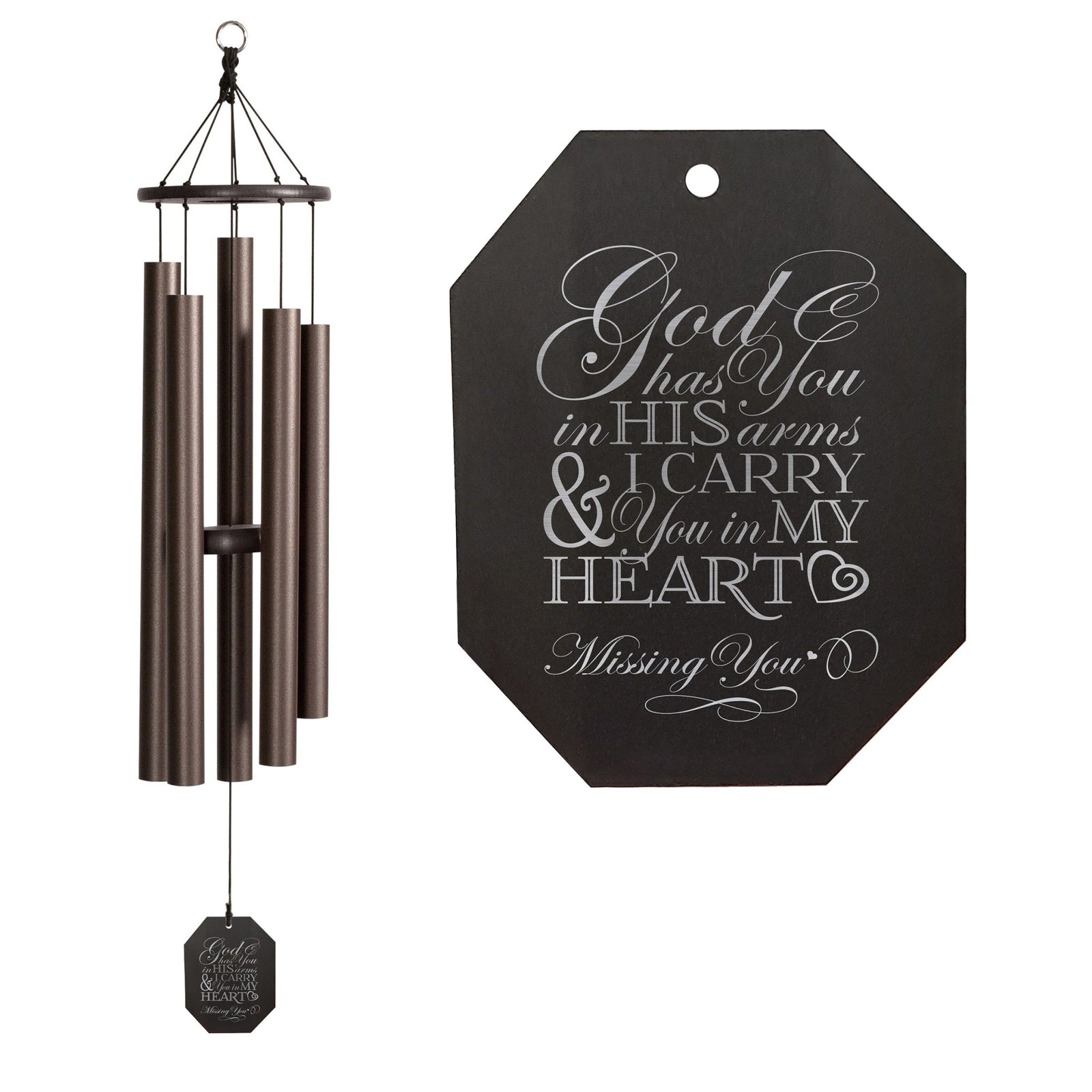Memorial Sympathy Wind Chimes| Baby Ben 42" | Family Home Decor - LifeSong Milestones