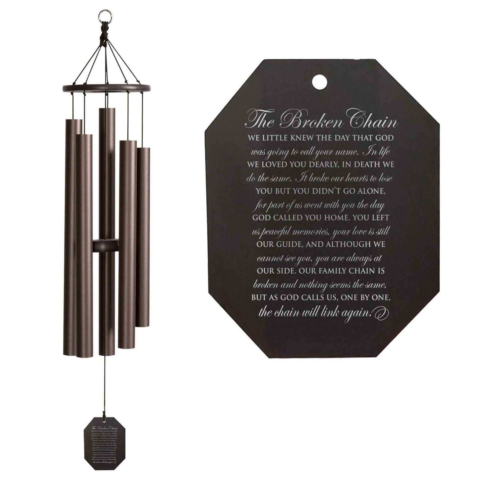 Memorial Sympathy Wind Chimes| Baby Ben 42" | Family Home Decor - LifeSong Milestones