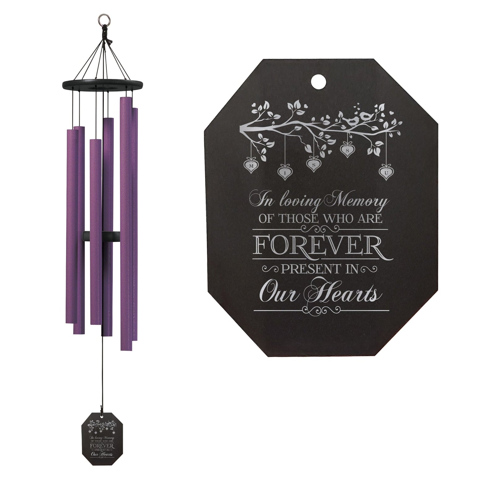 Memorial Sympathy Wind Chimes| Evening Primrose 43" | Family Home Decor - LifeSong Milestones