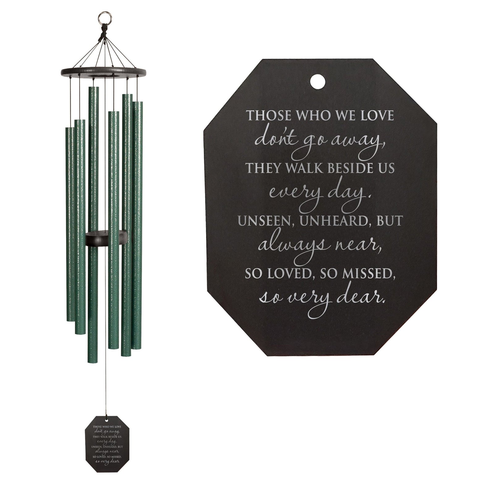 Memorial Sympathy Wind Chimes| Forest Edge 44" | Family Home Decor - LifeSong Milestones