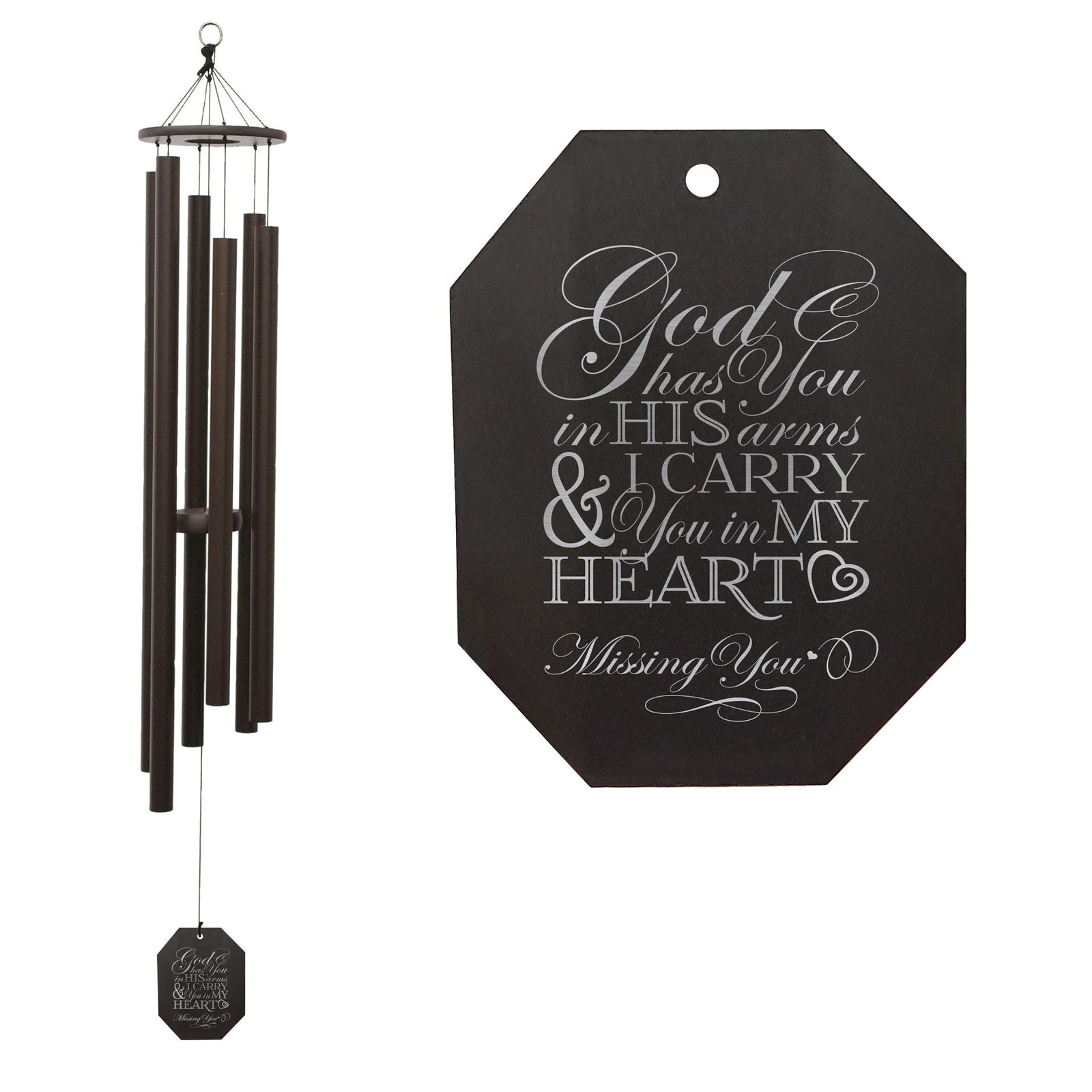 Memorial Sympathy Wind Chimes| Harmonica 53" | Family Home Decor - LifeSong Milestones