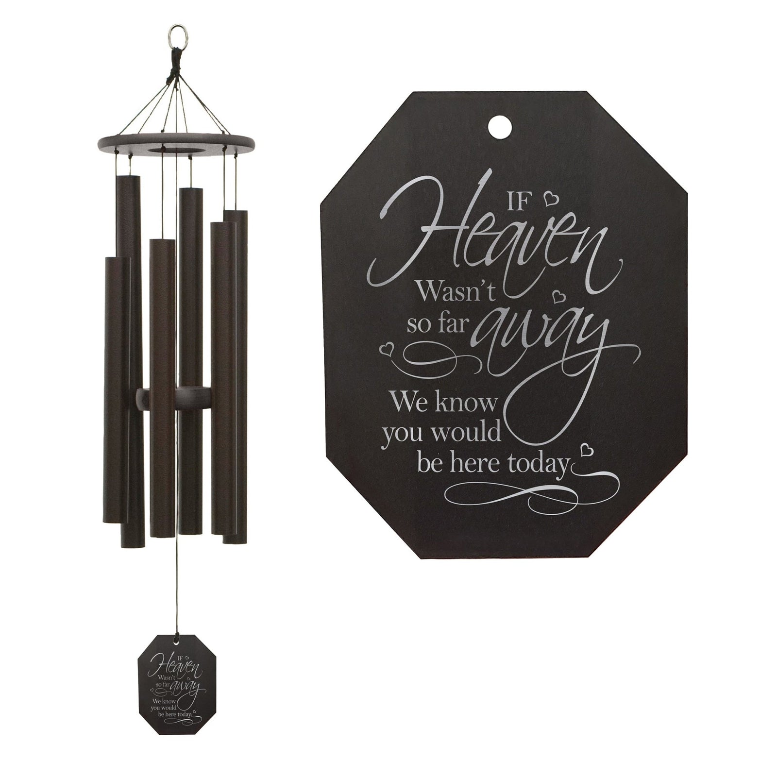 Memorial Sympathy Wind Chimes| Melody Of The Heart 37" | Family Home Decor - LifeSong Milestones