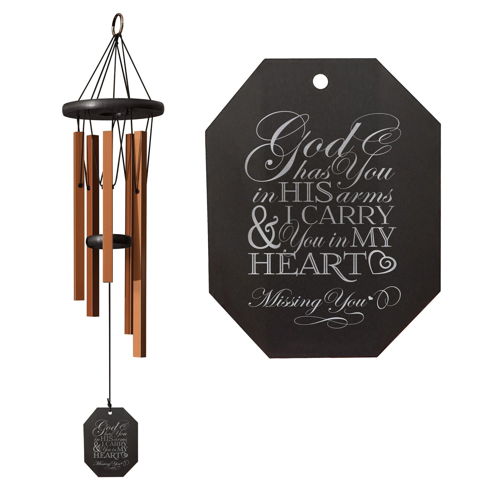 Memorial Sympathy Wind Chimes| Morning Song 25" | Family Home Decor - LifeSong Milestones