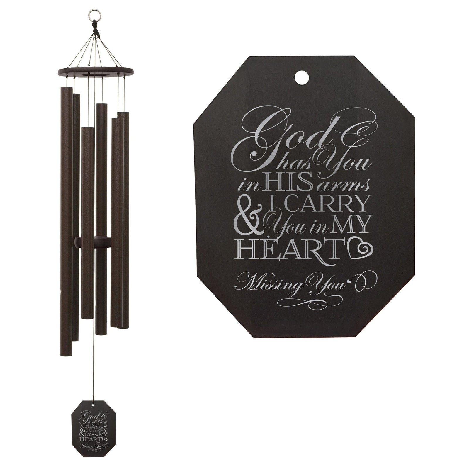 Memorial Sympathy Wind Chimes| Victory Bells Of Jericho 44" | Family Home Decor - LifeSong Milestones