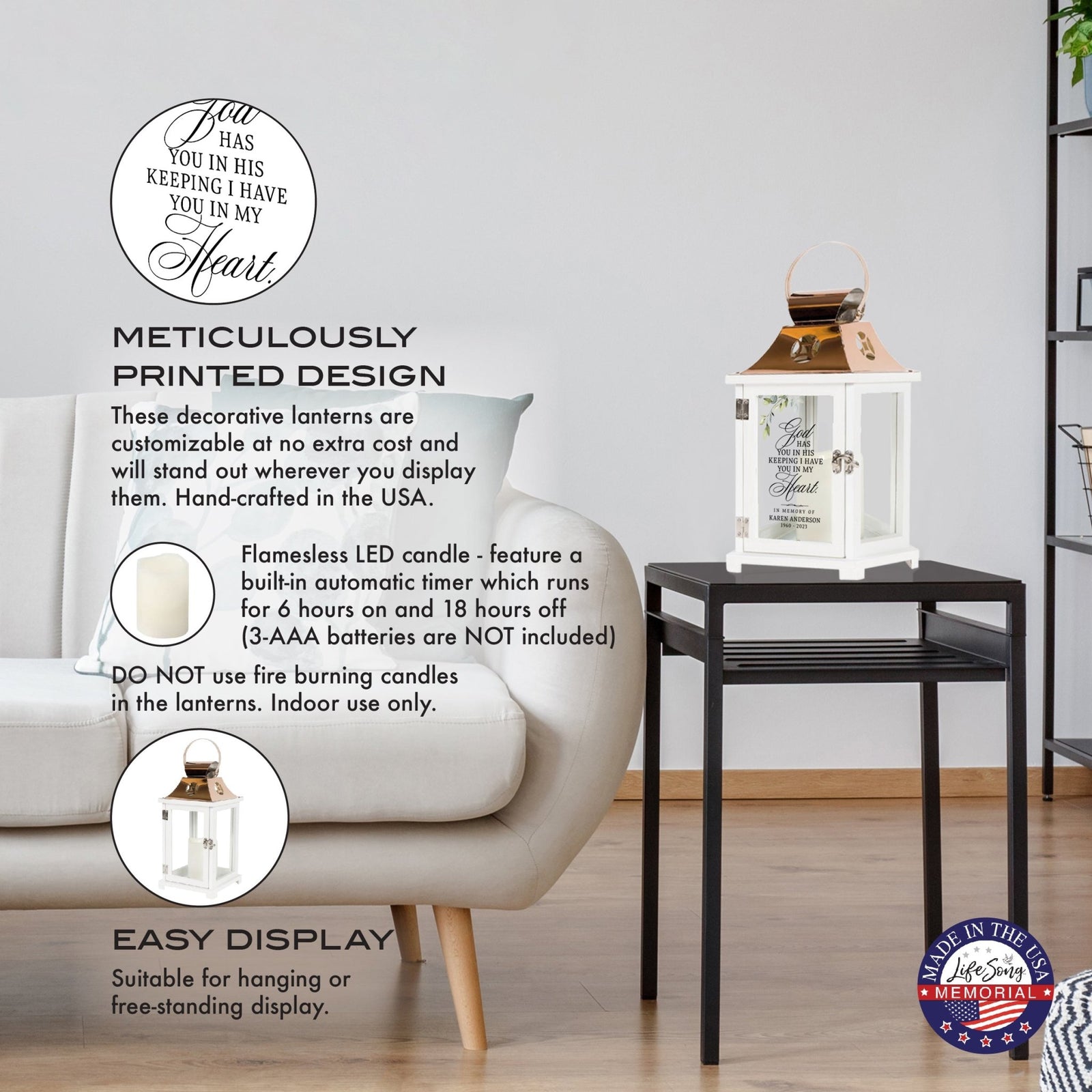 Shop LifeSong Milestones Personalized Candle Lanterns. Ideal for home decor, personalized, memorial, and sympathy gifts. Create lasting memories.