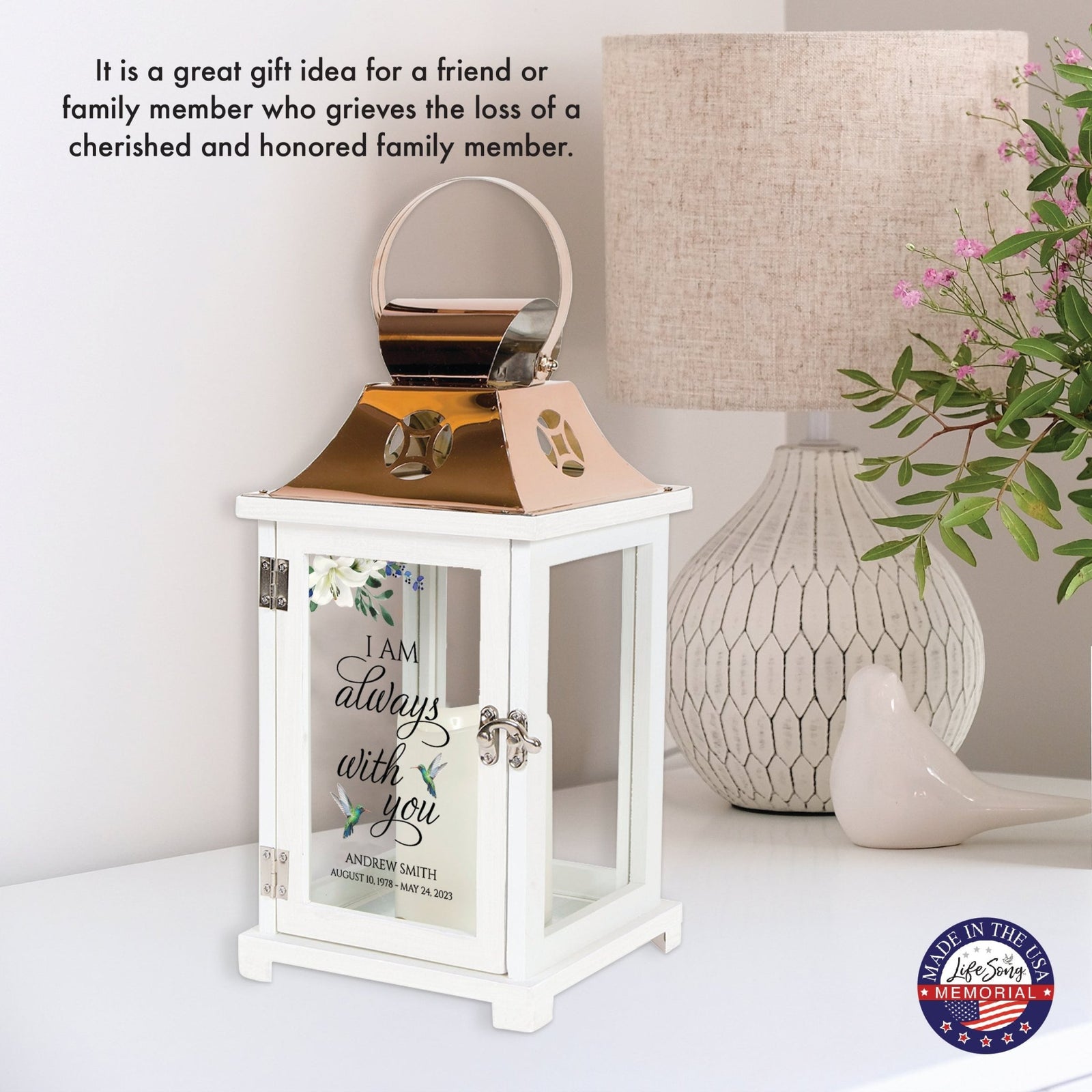 Shop LifeSong Milestones Personalized Candle Lanterns. Ideal for home decor, personalized, memorial, and sympathy gifts. Create lasting memories.
