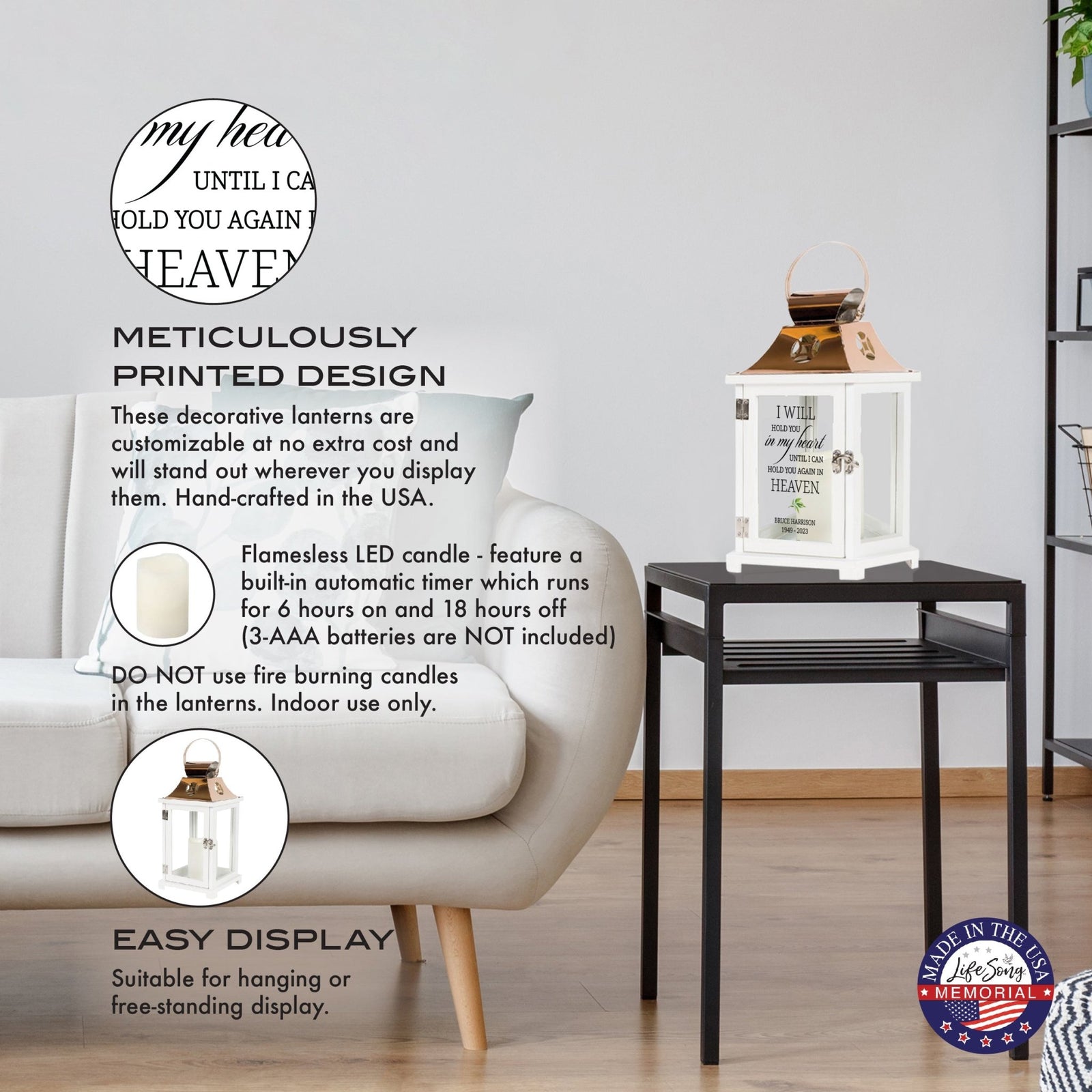 Shop LifeSong Milestones Personalized Candle Lanterns. Ideal for home decor, personalized, memorial, and sympathy gifts. Create lasting memories.