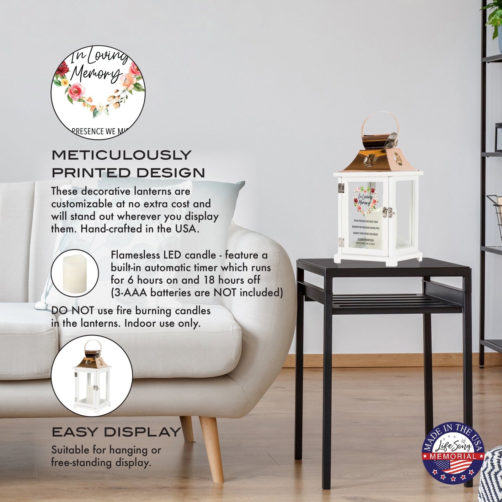 Shop LifeSong Milestones Personalized Candle Lanterns. Ideal for home decor, personalized, memorial, and sympathy gifts. Create lasting memories.