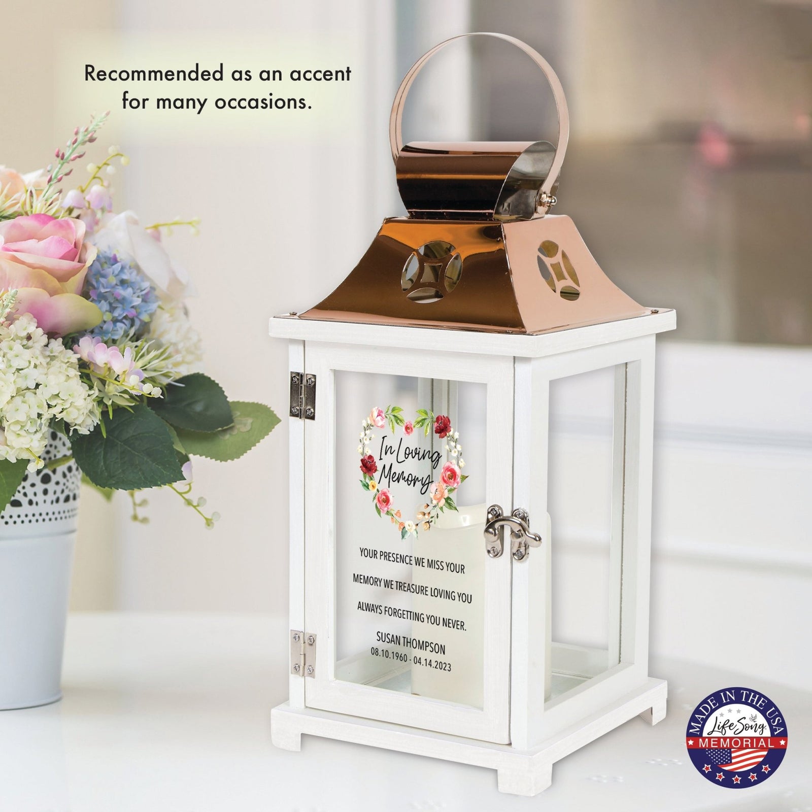 Shop LifeSong Milestones Personalized Candle Lanterns. Ideal for home decor, personalized, memorial, and sympathy gifts. Create lasting memories.