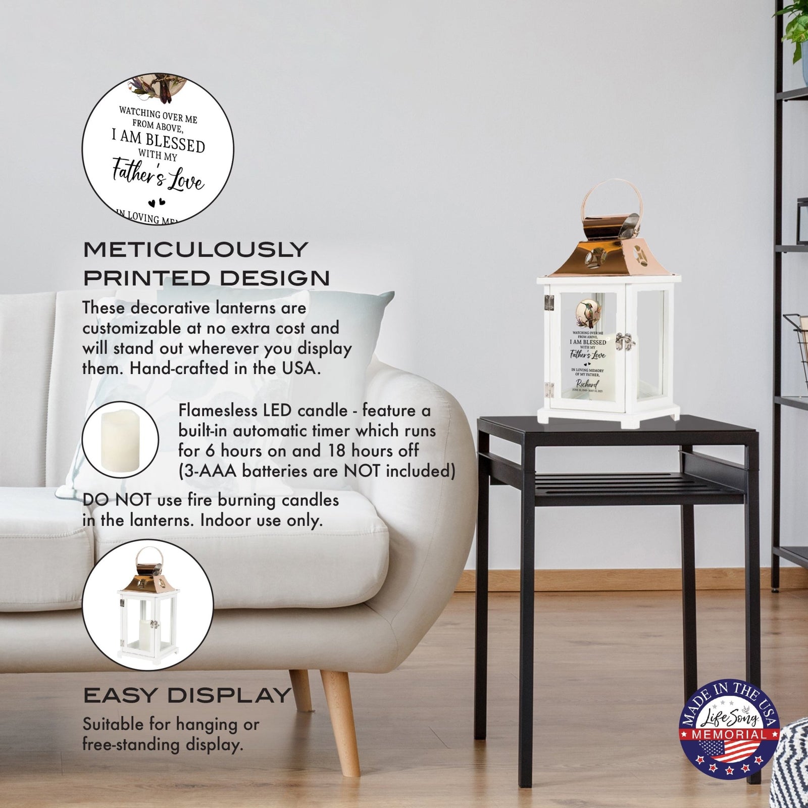 Shop LifeSong Milestones Personalized Candle Lanterns. Ideal for home decor, personalized, memorial, and sympathy gifts. Create lasting memories.