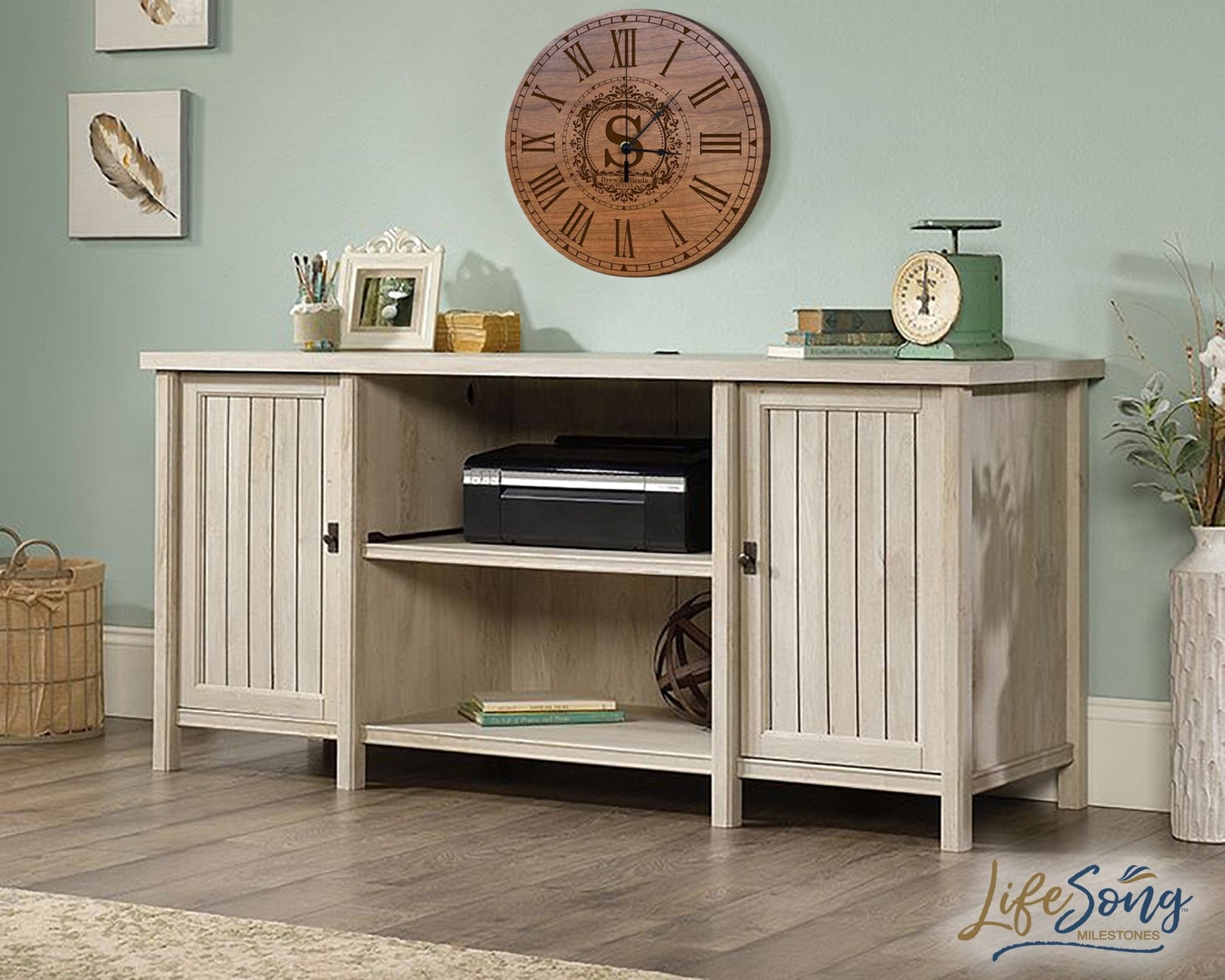 Personalized Engraved Wedding Anniversary Wall Clock Gift for Couples - LifeSong Milestones