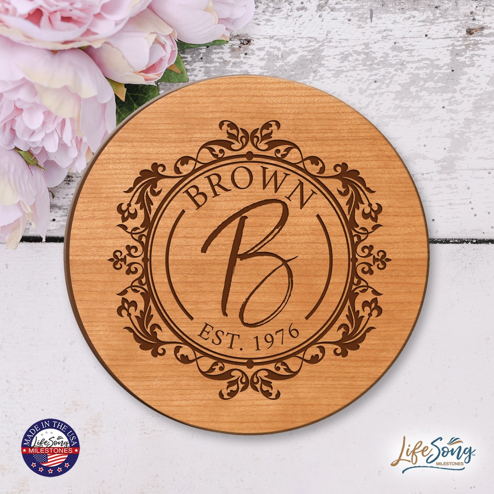 Personalized Monogram Lazy Susan Home Décor - LifeSong Milestones