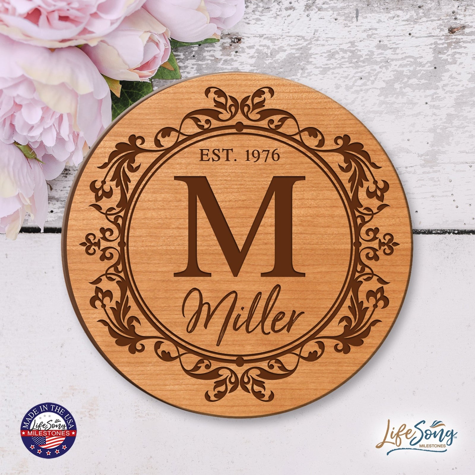 Personalized Monogram Lazy Susan Home Décor - LifeSong Milestones
