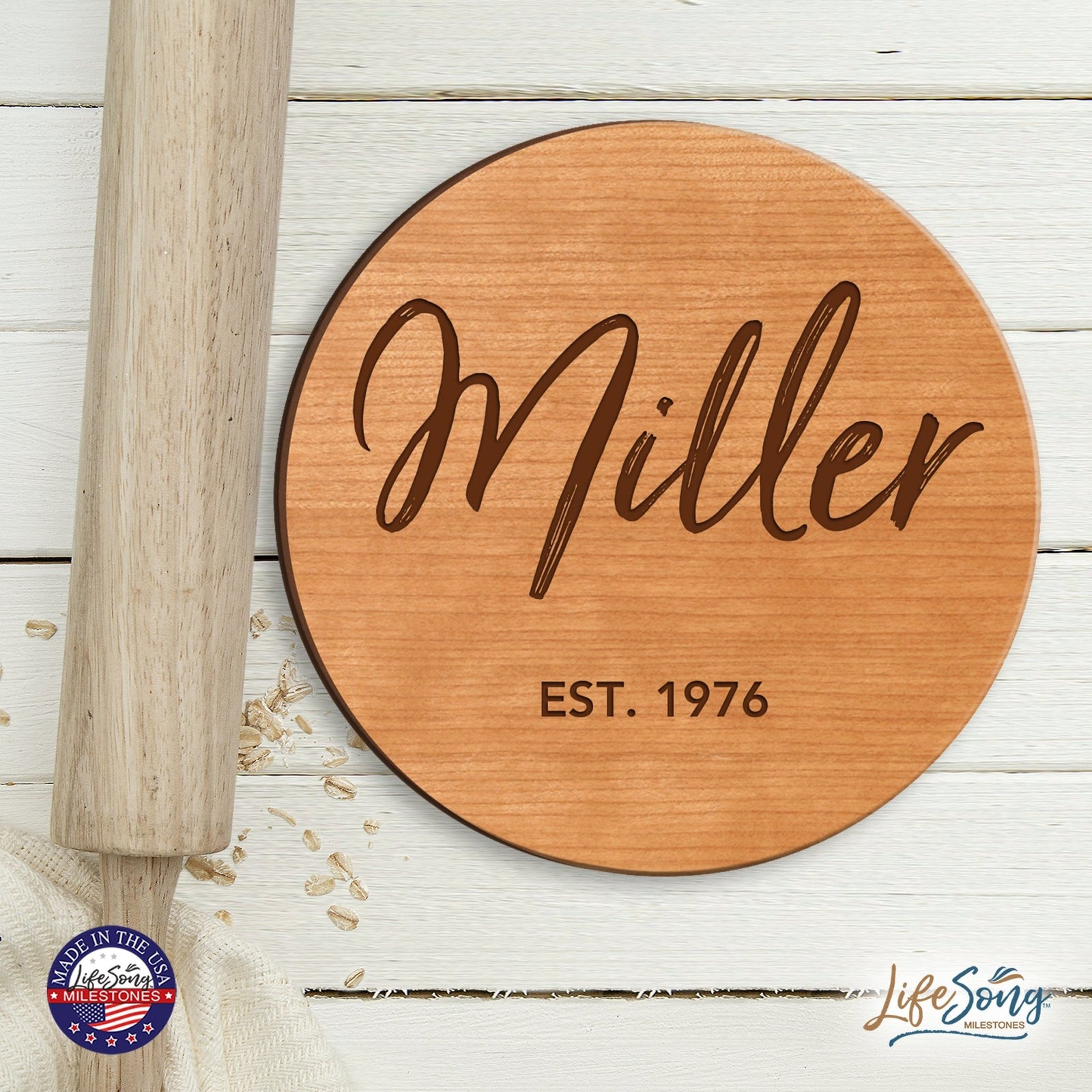 Personalized Monogram Lazy Susan Home Décor - LifeSong Milestones