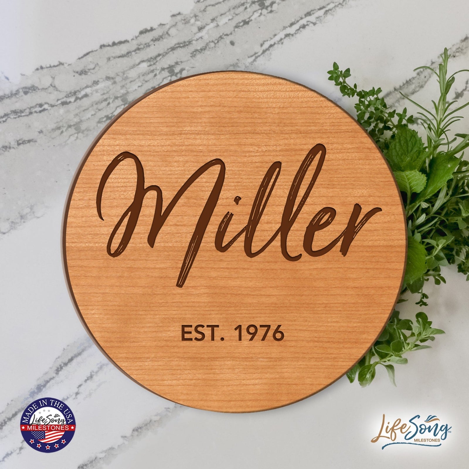 Personalized Monogram Lazy Susan Home Décor - LifeSong Milestones