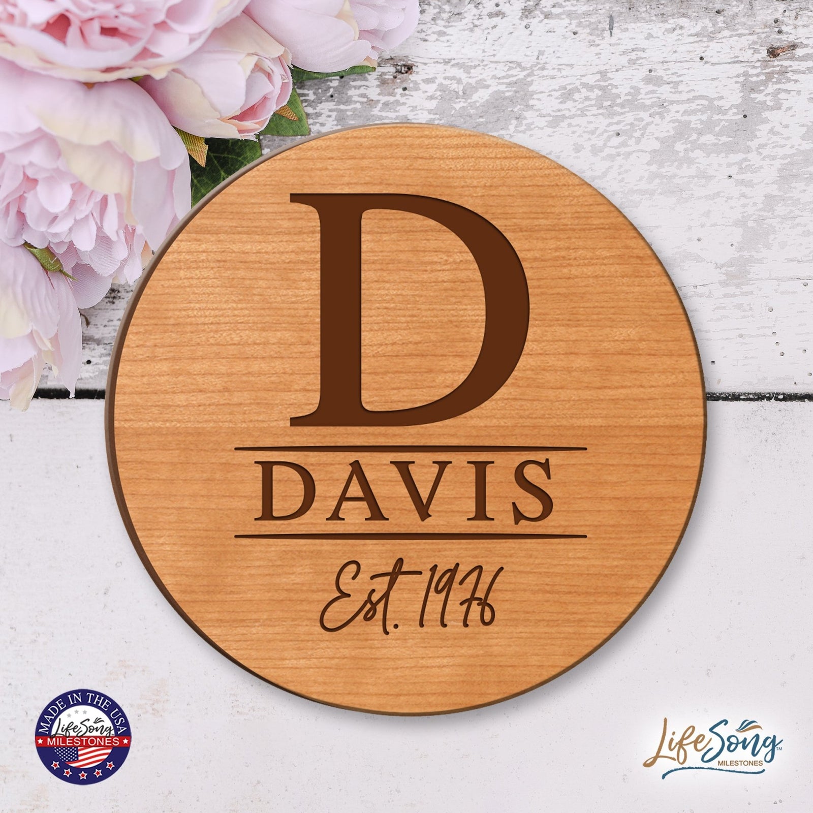 Personalized Monogram Lazy Susan Home Décor - LifeSong Milestones