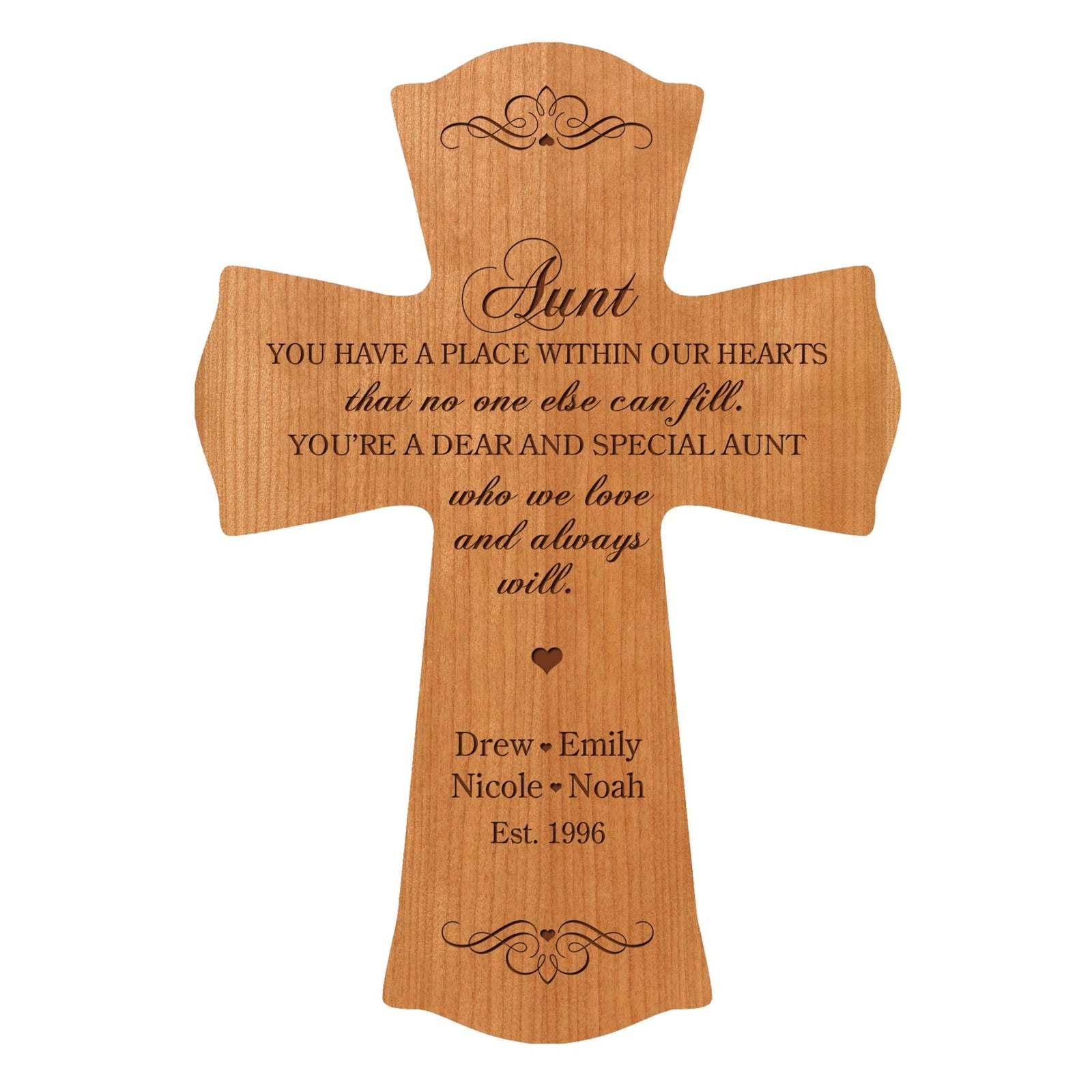 Personalized Mother’s Day Aunt You Have A Place - 8.5x11 Crosses - LifeSong Milestones