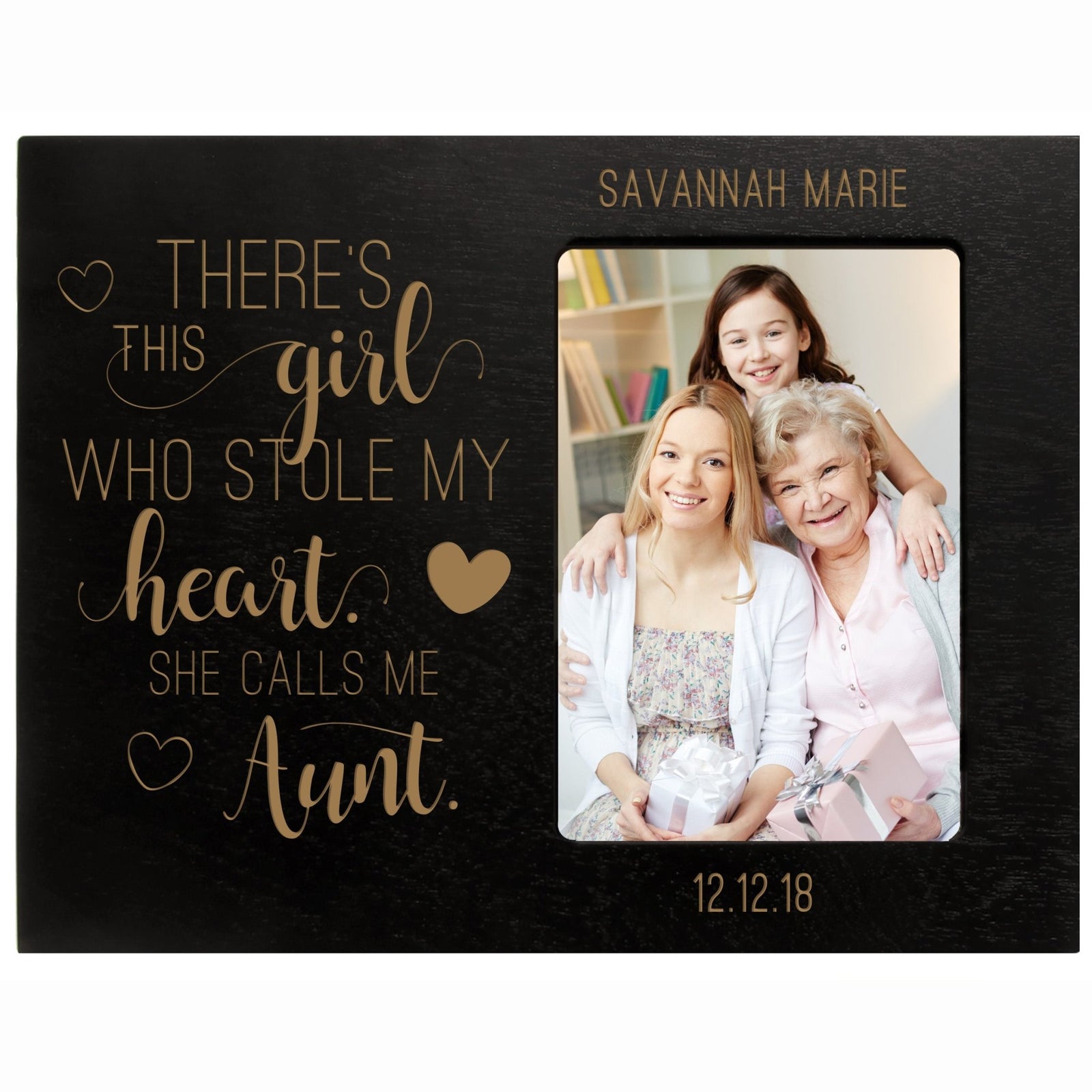 Personalized Mother’s Day Frame 4” x 6” Photo This Girl Aunt - LifeSong Milestones