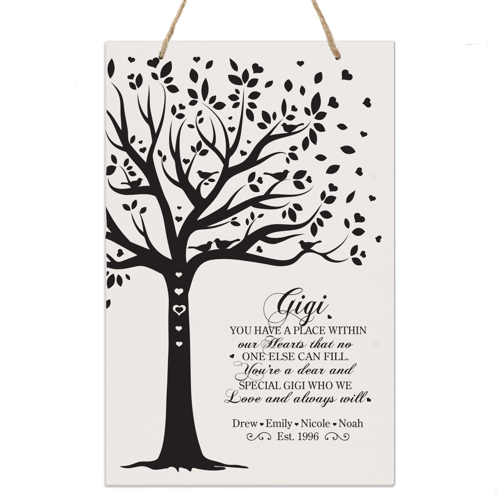 Personalized Mothers Day Gift Wall Hanging Sign -You Have a Place 8x12 - LifeSong Milestones