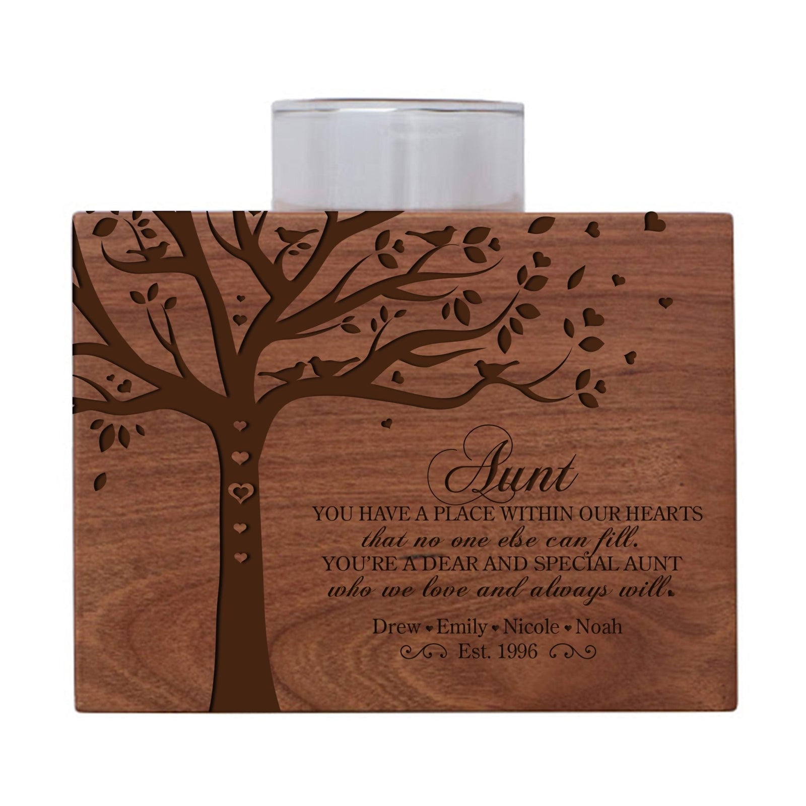 Personalized Mother’s Day Gift You Have A Place - Block Candle Holders - LifeSong Milestones